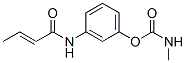 N-メチルカルバミド酸3-[(1-オキソ-2-ブテニル)アミノ]フェニル 化学構造式