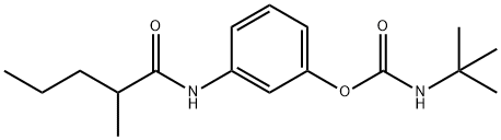 N-[3-(N-tert-Butylcarbamoyloxy)phenyl]-2-methylvaleramide,17788-24-8,结构式