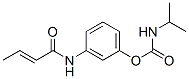 N-Isopropylcarbamic acid 3-[(1-oxo-2-butenyl)amino]phenyl ester 结构式