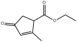 ethyl 2-methyl-4-oxocyclopent-2-ene-1-carboxylate Structure