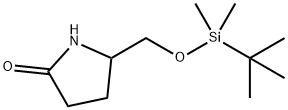 5-((tert-butyldiMethylsilyloxy)Methyl)pyrrolidin-2-one Structure