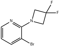 3-Bromo-2-(3,3-difluoroazetidin-1-yl)pyridine Structure