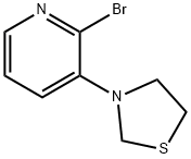 3-(2-Bromopyridin-3-yl)thiazolidine Structure