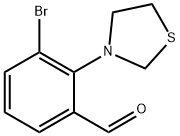 3-Bromo-2-(thiazolidin-3-yl)benzaldehyde Structure
