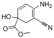 2,4-Cyclohexadiene-1-carboxylicacid,4-amino-5-cyano-1-hydroxy-,methyl 化学構造式