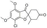 7-Chloro-4,6-dimethoxy-6'-methylspiro[benzofuran-2(3H),1'-cyclohexane]-3,4'-dione 结构式