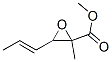 Oxiranecarboxylic acid, 2-methyl-3-(1-propenyl)-, methyl ester (9CI) Struktur