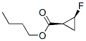 Cyclopropanecarboxylic acid, 2-fluoro-, butyl ester, (1S,2S)- (9CI) Structure