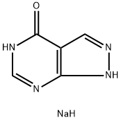 1,5-dihydro-4H-pyrazolo[3,4-d]pyrimidin-4-one, monosodium salt Structure