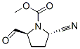 1-Pyrrolidinecarboxylicacid,2-cyano-5-formyl-,methylester,(2S-trans)-(9CI),177950-86-6,结构式