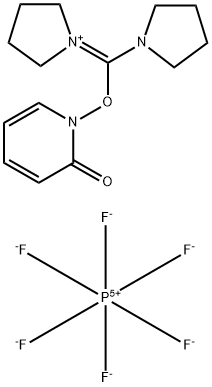 O-(1,2-二氢-2-氧代-1-吡啶基)-N,N,N',N'-双(四亚甲基)脲六氟磷酸盐,177966-55-1,结构式