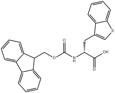 FMOC-D-3-ベンゾチエニルアラニン 化学構造式