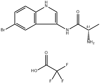 N-(5-BROMO-3-INDOXYL)-L-ALANINAMIDE, TRIFLUOROACETATE SALT Struktur