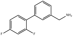 2',4'-二氟联苯基-3-甲胺,177976-51-1,结构式
