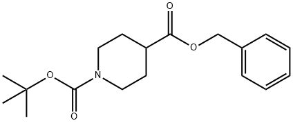 N-BOC-4-ピペリジンカルボン酸ベンジル 化学構造式