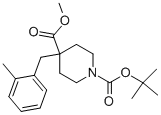 1-BOC-4-[(2-METHYLPHENYL)METHYL]-4-PIPERIDINECARBOXYLIC ACID METHYL ESTER|