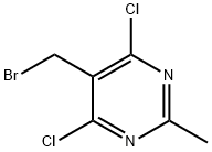 Pyrimidine, 5-(bromomethyl)-4,6-dichloro-2-methyl- 化学構造式
