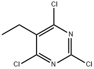 Pyrimidine, 2,4,6-trichloro-5-ethyl- Struktur