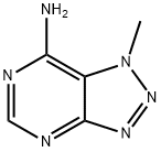 1H-1,2,3-Triazolo[4,5-d]pyrimidin-7-amine, 1-methyl- (9CI) 结构式