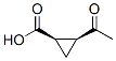 Cyclopropanecarboxylic acid, 2-acetyl-, (1R-cis)- (9CI) 结构式
