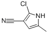 2-CHLORO-5-METHYL-1H-PYRROLE-3-CARBONITRILE 结构式