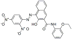 4-[(2,4-dinitrophenyl)azo]-N-(2-ethoxyphenyl)-3-hydroxynaphthalene-2-carboxamide 结构式