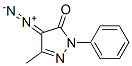 1-Phenyl-3-methyl-4-diazo-1H-pyrazole-5(4H)-one Structure