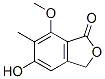 5-Hydroxy-7-methoxy-6-methylphthalide 结构式