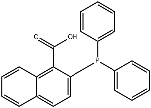 2-DIPHENYLPHOSPHINO-1-NAPHTHOIC ACID Struktur