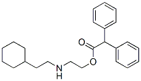 ジフェニル酢酸2-[(2-シクロヘキシルエチル)アミノ]エチル 化学構造式