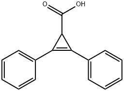 2,3-Diphenylcycloprop-2-ene-1-carboxylic acid Structure