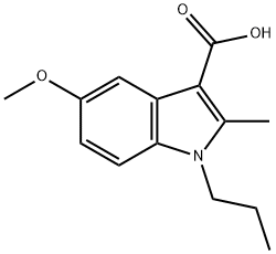 5-METHOXY-2-METHYL-1-PROPYL-1H-INDOLE-3-CARBOXYLIC ACID Structure