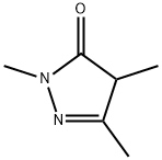 2,4-Dihydro-2,4,5-trimethyl-3H-pyrazol-3-one 结构式