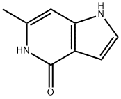 1,5-ジヒドロ-6-メチル-4H-ピロロ[3,2-C]ピリジン-4-オン 化学構造式
