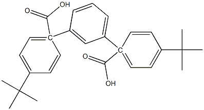 ビス[4-(1,1-ジメチルエチル)安息香酸]1,3-フェニレン 化学構造式