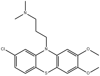 2-Chloro-10-[3-(dimethylamino)propyl]-7,8-dimethoxy-10H-phenothiazine,17831-98-0,结构式