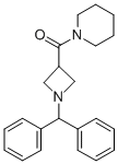 1-[[1-(DIPHENYLMETHYL)-3-AZETIDINYL]CARBONYL]-PIPERIDINE Struktur