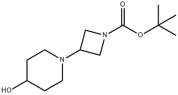 tert-Butyl 3-(4-hydroxy-1-piperidyl)azetidine-1-carboxylate,178311-46-1,结构式
