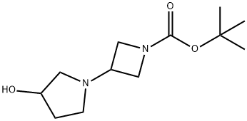 1-BOC-3-(3-HYDROXY-1-PYRROLIDINYL)-AZETIDINE 化学構造式