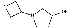 1-(氮杂环丁烷-3-基)吡咯烷-3-醇,178311-54-1,结构式