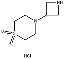 4-(azetidin-3-yl)thioMorpholine 1,1-dioxide Structure