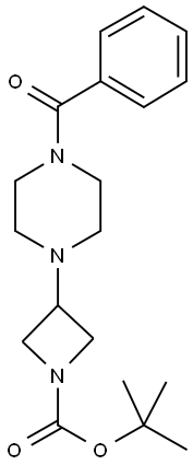 3-(4-BENZOYL-1-PIPERAZINYL)-1-BOC-AZETIDINE Struktur