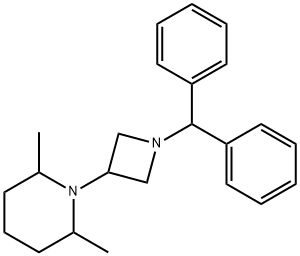 1-(DIPHENYLMETHYL)-3-(2,6-DIMETHYLPIPERIDINYL)AZETIDINE Structure