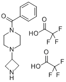 3-(4-BENZOYLPIPERAZIN-1-YL)AZETIDINE BIS(TRIFLUOROACETATE) Structure