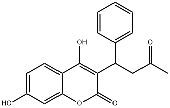 7-ヒドロキシワルファリン 化学構造式