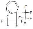 7,7-Bis(pentafluoroethyl)-1,3,5-cycloheptatriene Struktur