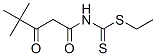 N-ethylsulfanylcarbothioyl-4,4-dimethyl-3-oxo-pentanamide|