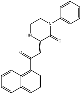 (3E)-3-(2-naphthalen-1-yl-2-oxo-ethylidene)-1-phenyl-piperazin-2-one,178408-30-5,结构式