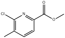 6-クロロ-5-メチルピコリン酸メチル 化学構造式