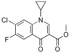 3-Quinolinecarboxylic acid, 7-chloro-1-cyclopropyl-6-fluoro-1,4-dihydro-4-oxo-, Methyl ester,178489-03-7,结构式